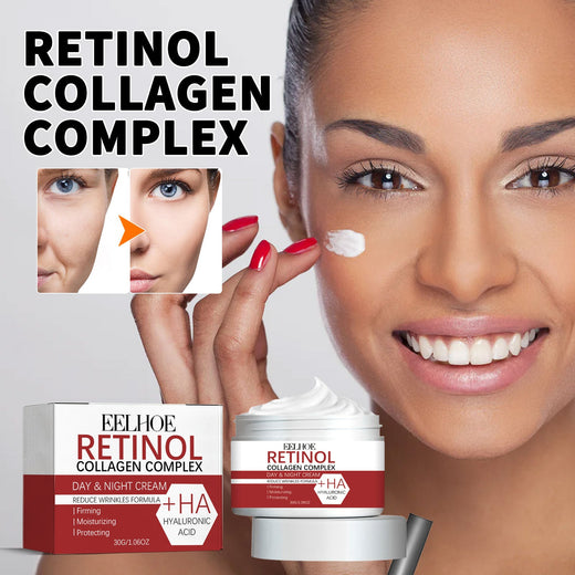 Retinol Cream With Collagen & Hyaluronic Acid For Fine Lines