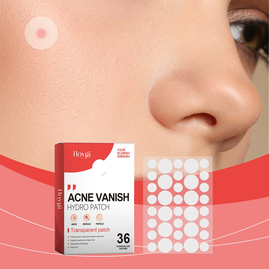 Invisible Hydrocolloid Acne Patches - 36 Ct, 3 Sizes