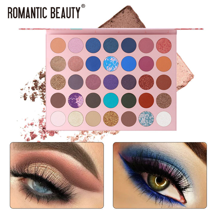 35-Color Eyeshadow Palette for Versatile Eye Looks