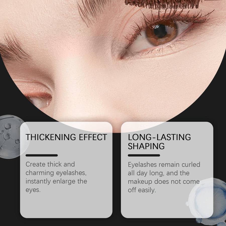 Waterproof Brown Mascara for Curling, Lengthening Lashes