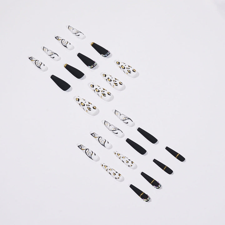 Butterfly Leopard Press-On Nails for Bold Statement Style
