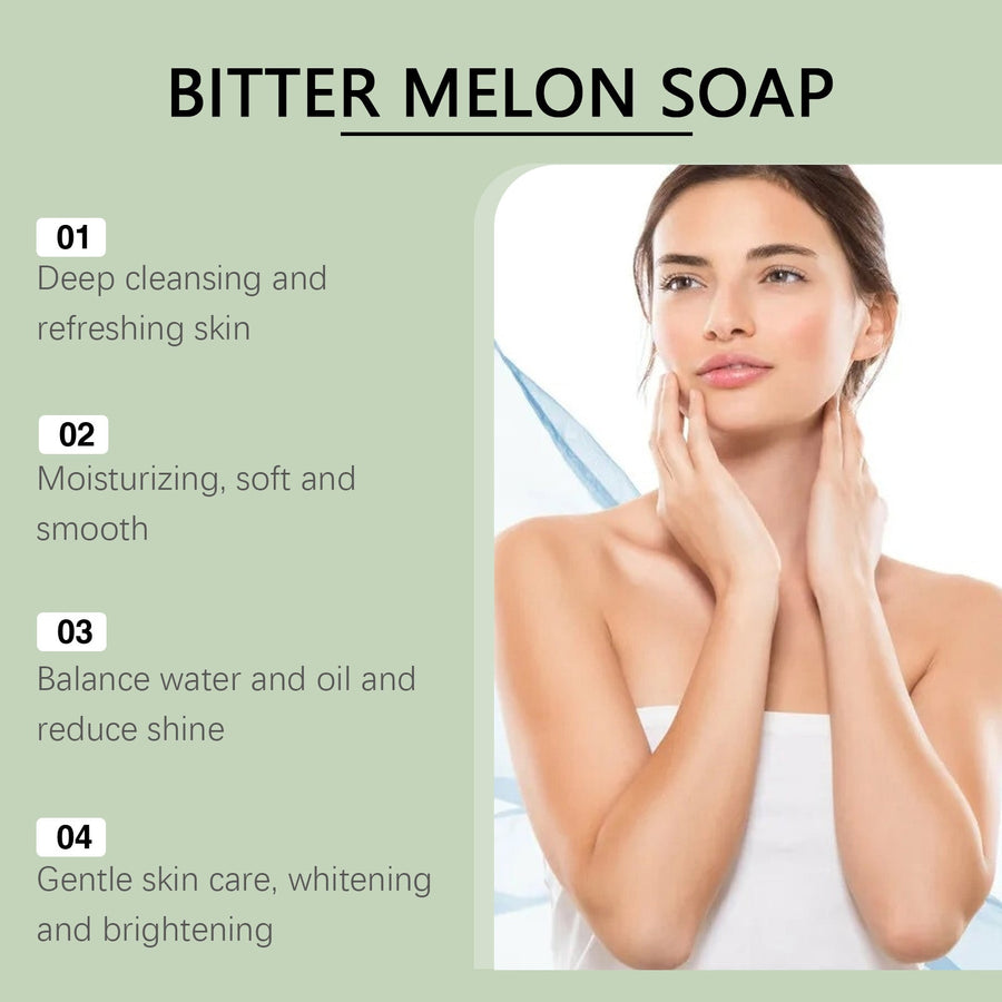 Bitter Melon Soap Bar for Clean, Soft-Looking Skin