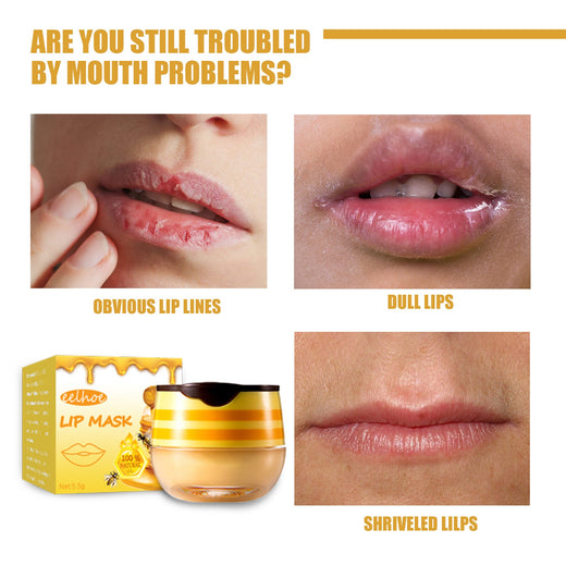 Honey Lip Mask With Brush for Smoother, Softer Lips