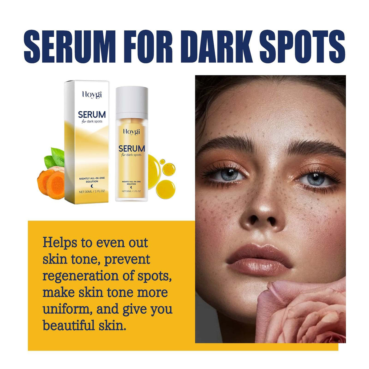 Hoygi Brightening Serum for Dark Spots & Uneven Tone