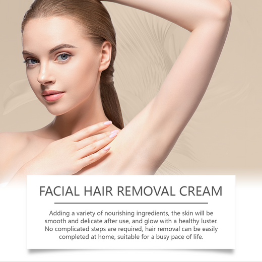 Coconut Facial Hair Removal Cream for Sensitive Skin