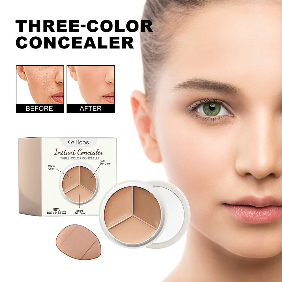 Three-Color Concealer for Dark Circles & Blemishes