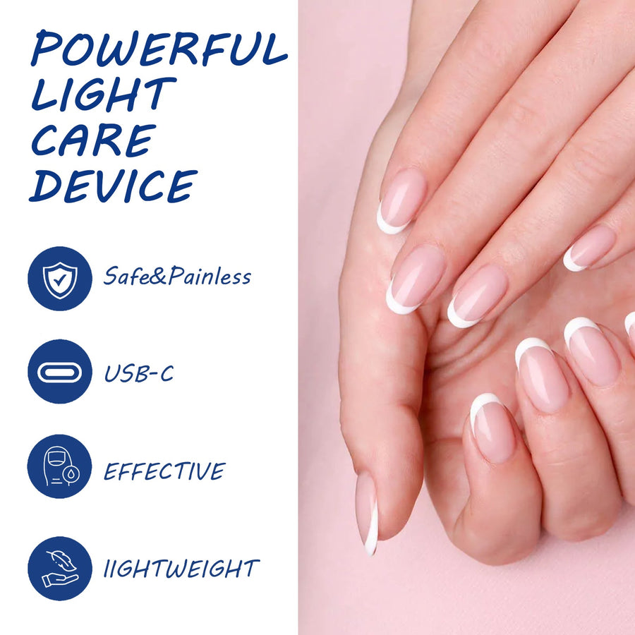 LED Nail Light Therapy Device — Clear Yellow Nails at Home