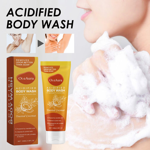 Acidified Body Wash With Mandelic Acid For Odor Control