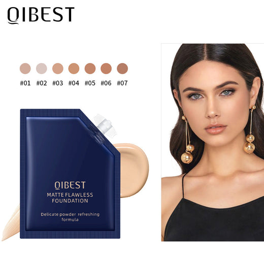 Portable Matte Liquid Foundation for Smooth Coverage