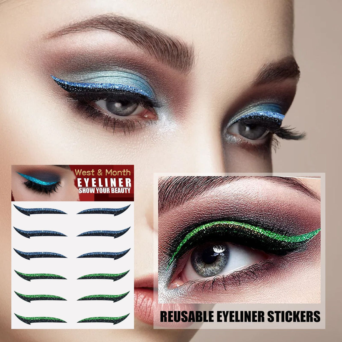 Reusable Eyeliner Stickers for Dramatic Winged Looks