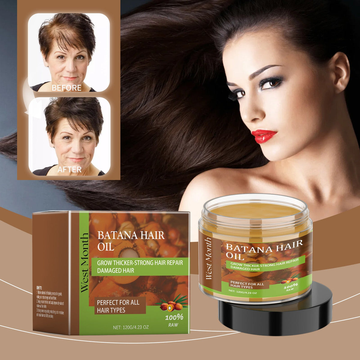 Batana Hair Oil for Softer, Smoother Dry Hair Care