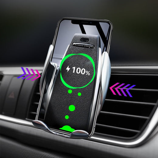 Auto-Clamping Wireless Car Charger Mount & Phone Holder
