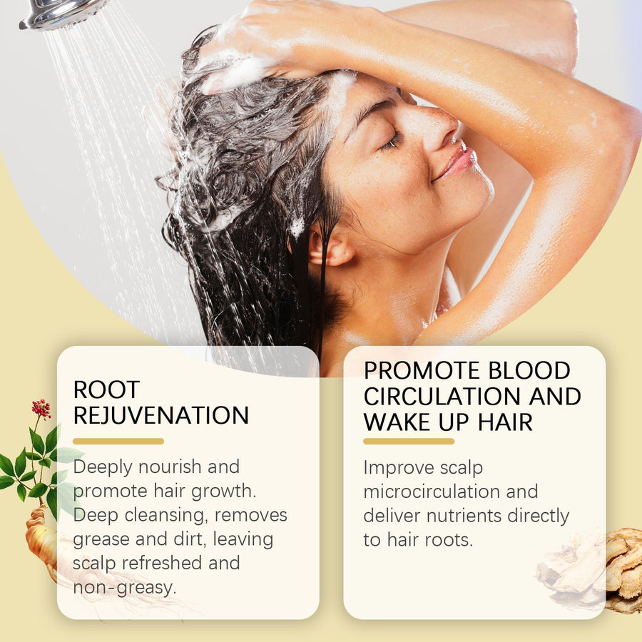 Dark Hair Shampoo for Gray Roots and Dry, Frizzy Hair