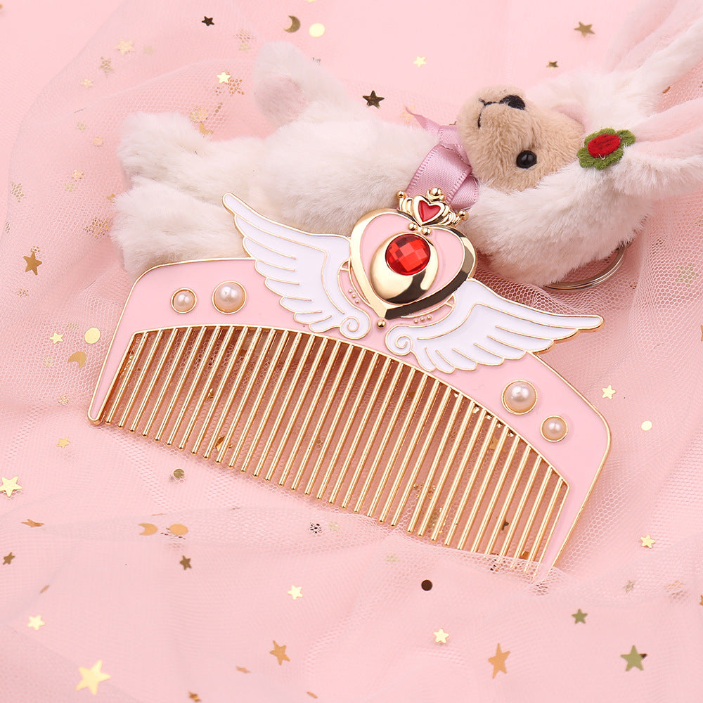 Decorative Hair Comb with Angel Wings — Cute Valentine’s