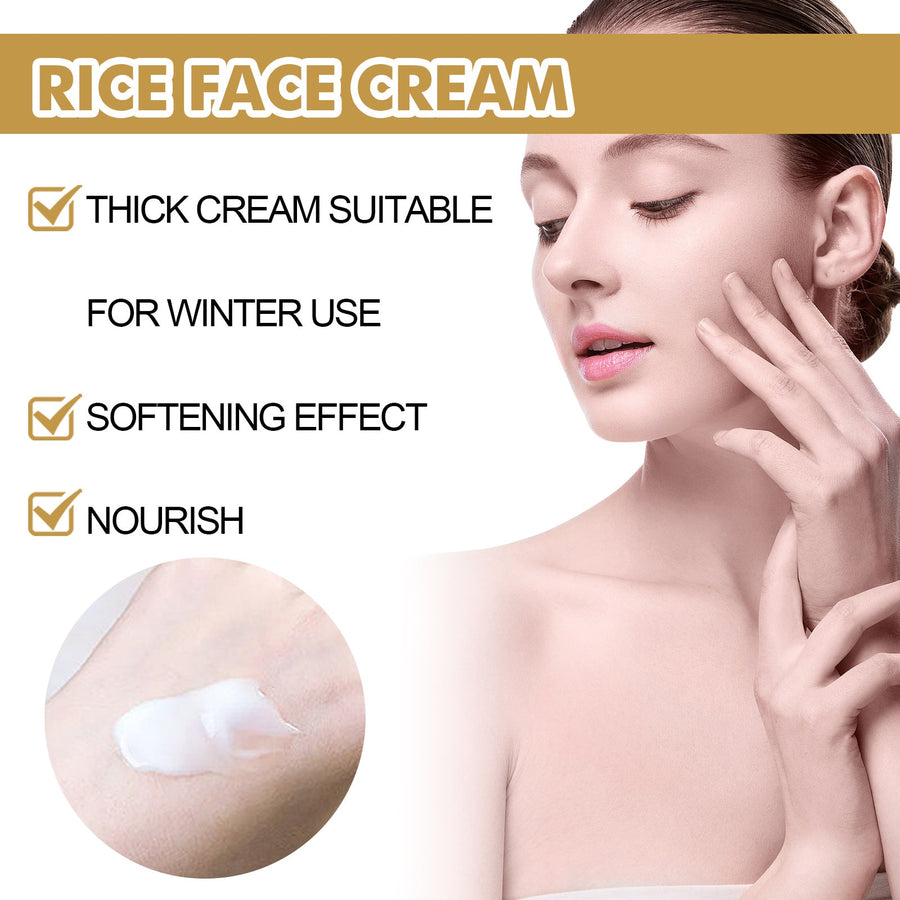 Rice Face Cream for Fine Lines & Uneven Skin Tone