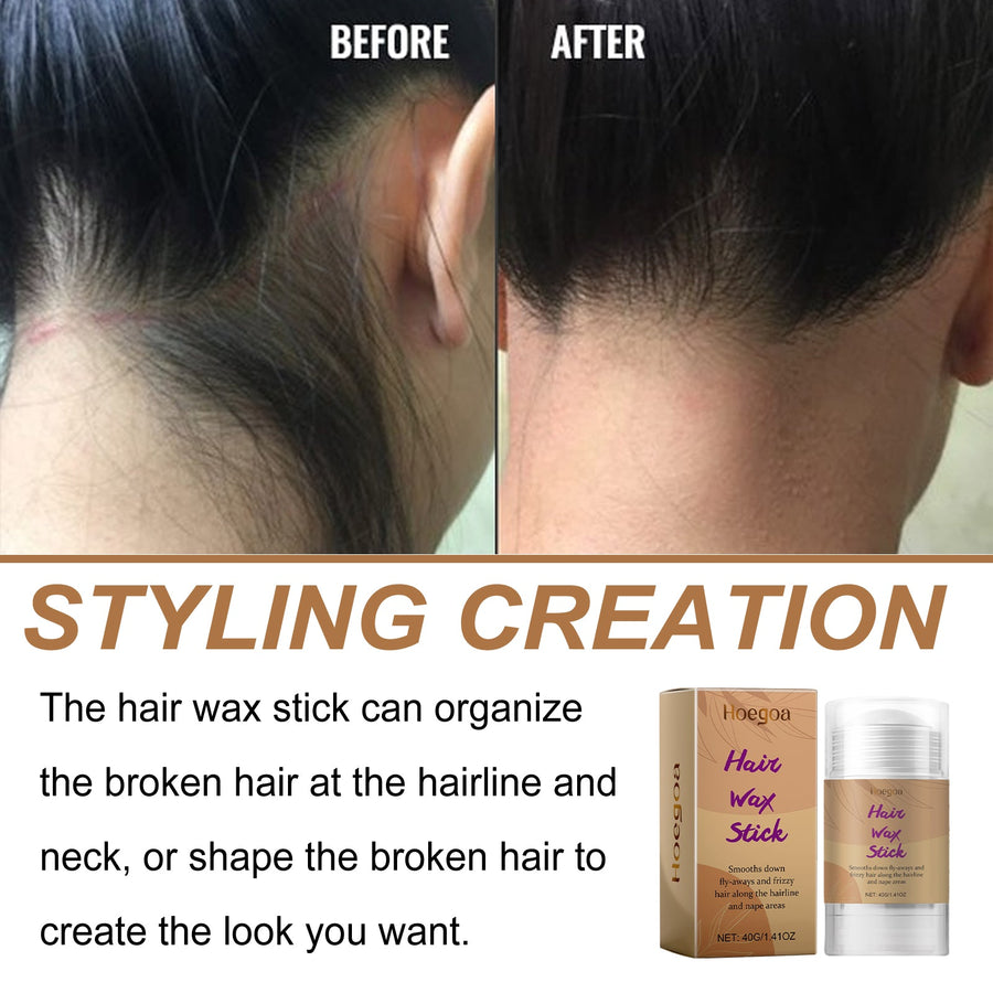 Hair Wax Stick for Frizz-Free, Sleek All-Day Styling