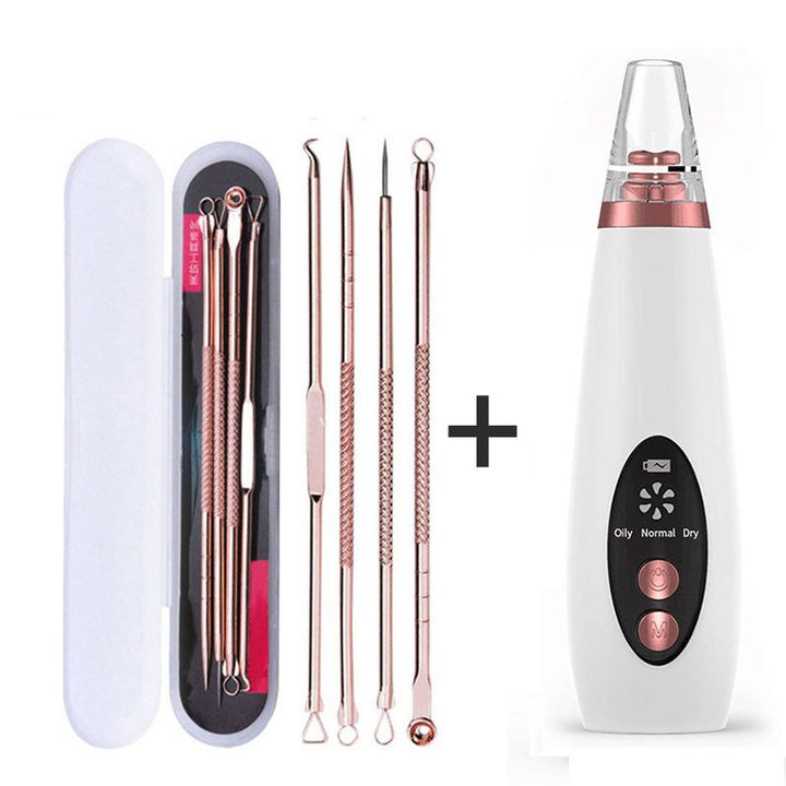 Blackhead Remover Pore Vacuum — 6 Heads, 3 Modes, Clear Skin