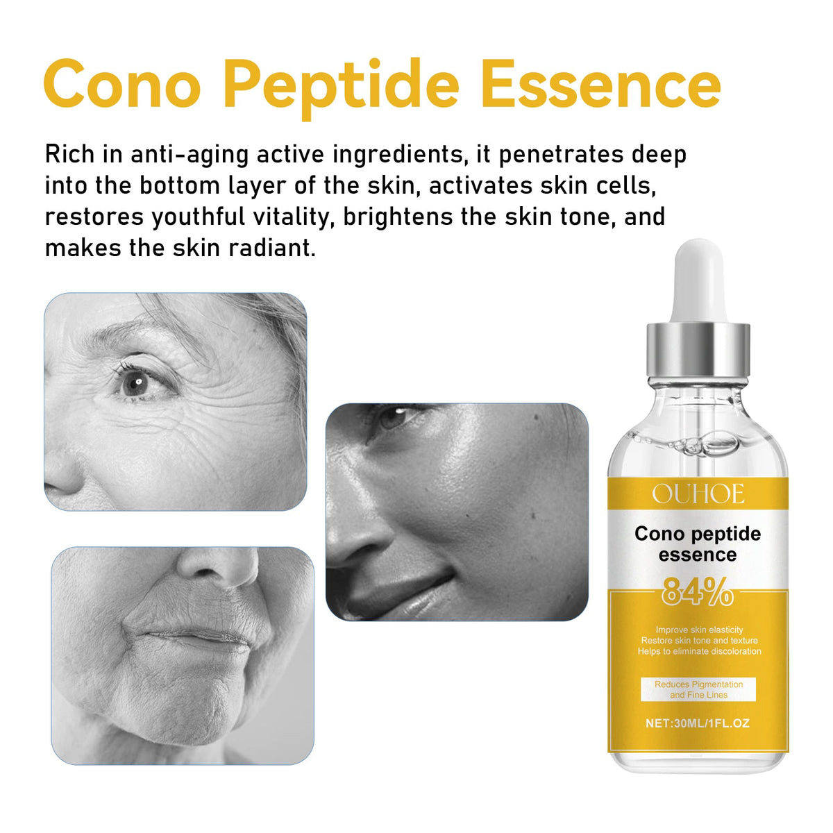 Cono Peptide Essence 84% Concentration Anti-Aging Serum