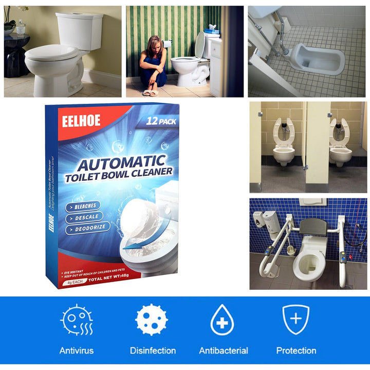 Toilet Cleaning Tablets — Auto-Clean Every Flush, No Scrub