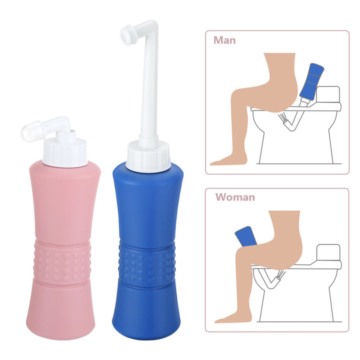 Portable Bidet Irrigator — Gentle 14‑Hole Spray, 500ml