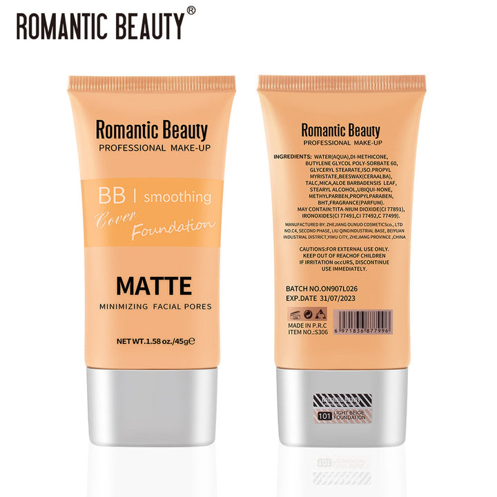 Matte BB Foundation for Pore-Blurring, Even Coverage
