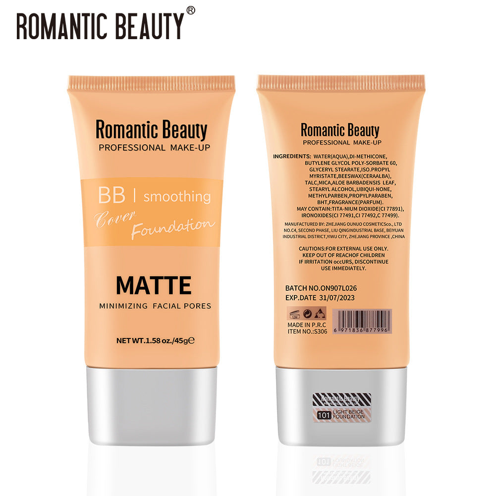 Matte BB Foundation for Pore-Blurring, Even Coverage