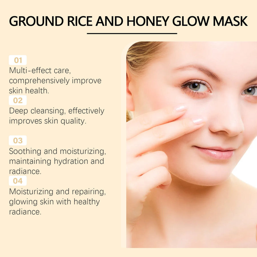Honey Rice Mud Mask for Clogged Pores & Dry Skin