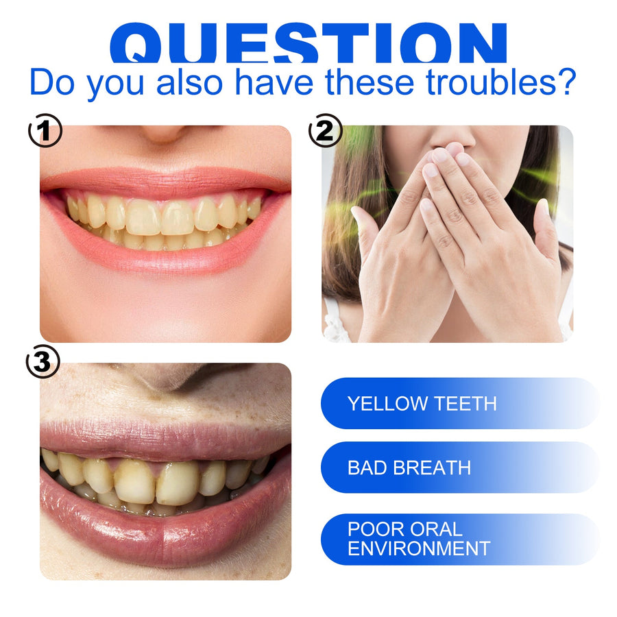Whitening Tooth Powder - Remove Yellow Stains & Freshen Breath
