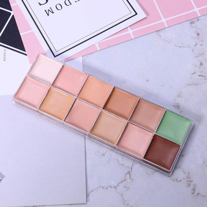 12-Color Concealer Palette for Custom Color Correction
