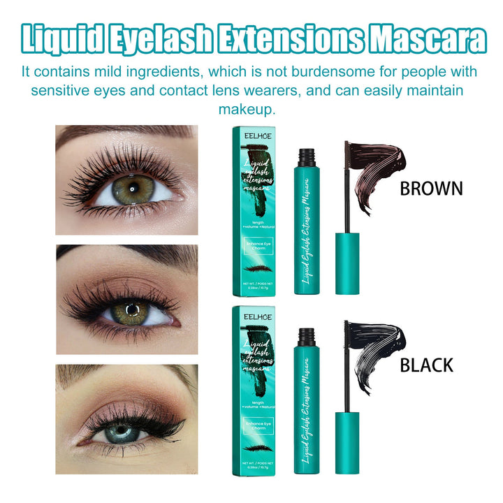 Brown Lengthening Mascara for Curling, Volume & Definition
