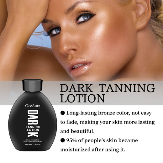 OceAura Dark Tanning Lotion With Color-Correcting Formula