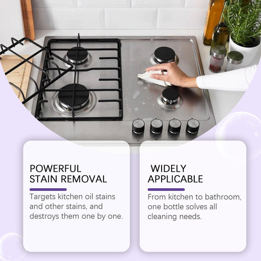 Multi-Purpose Cleaning Spray for Kitchen Grease & Stains