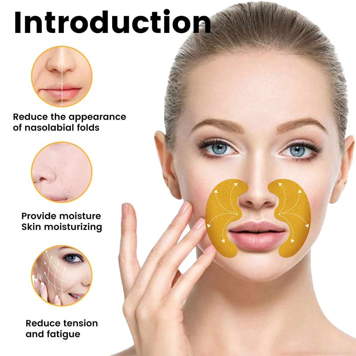Nasolabial Fold Patches for Smoother Smile Lines Overnight
