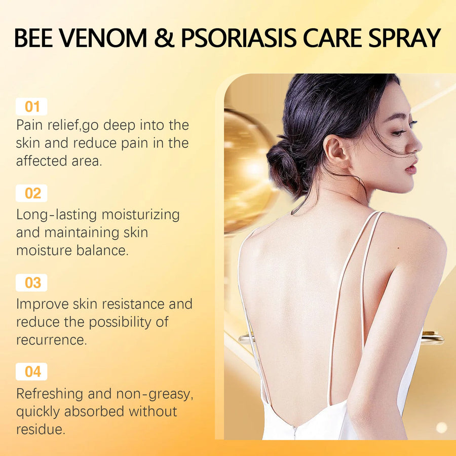 Bee Venom Psoriasis Spray for Itch and Redness Relief