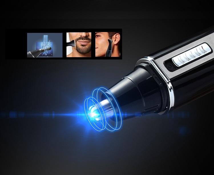 4‑in‑1 Rechargeable Nose Hair Trimmer — Precise Ear