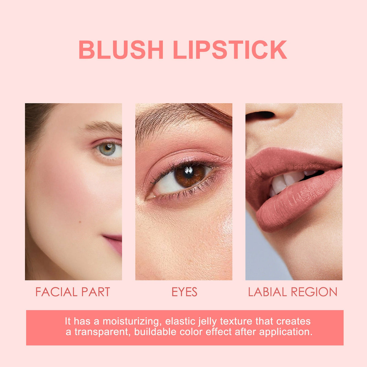 Jelly Blush Stick: Buildable Color for Lips & Cheeks