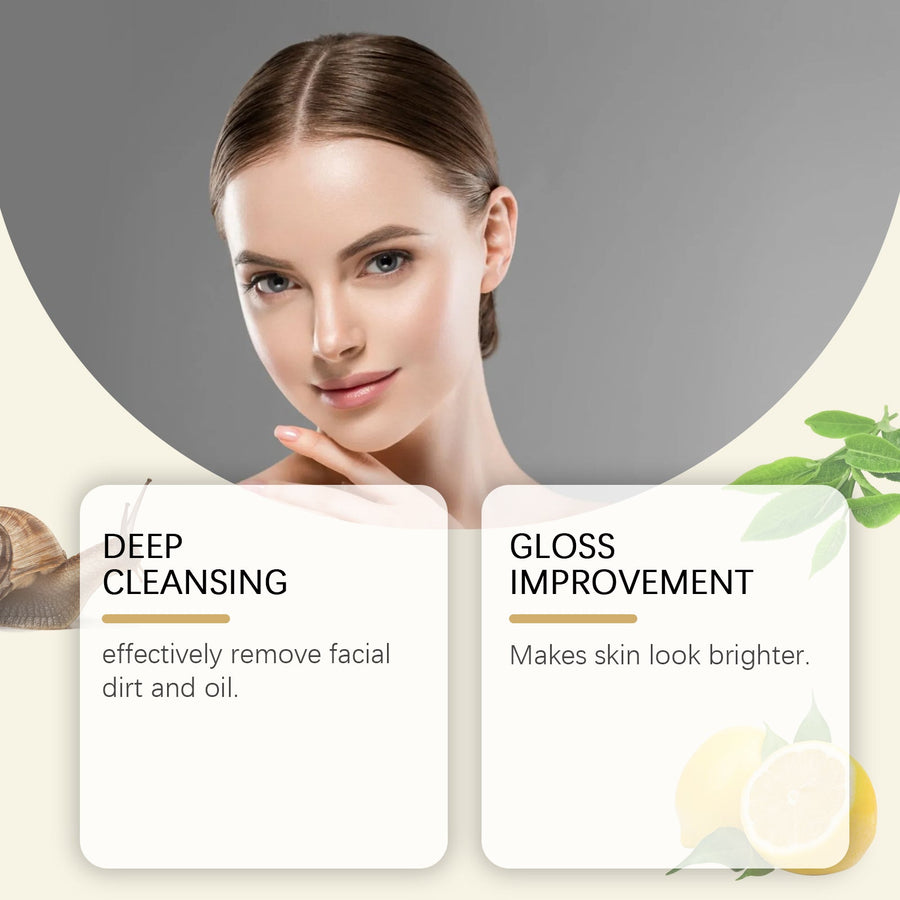 Snail Mucin Gel Cleanser for Deep Pore Cleansing & Glow
