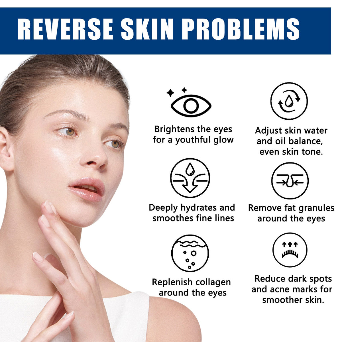 EELHOE Q10 Collagen Eye Cream for Dark Circles