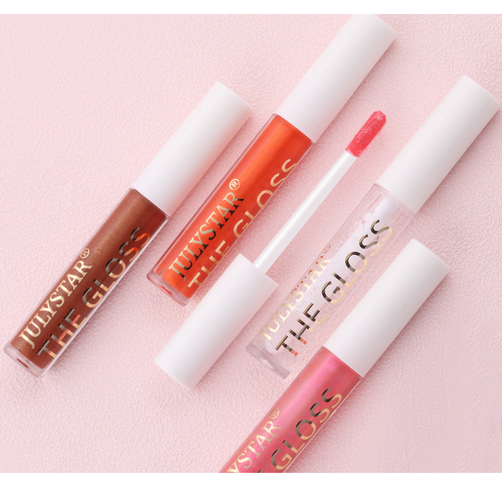 Lip Gloss Set for Mirror-Shine, Six Glossy Shades