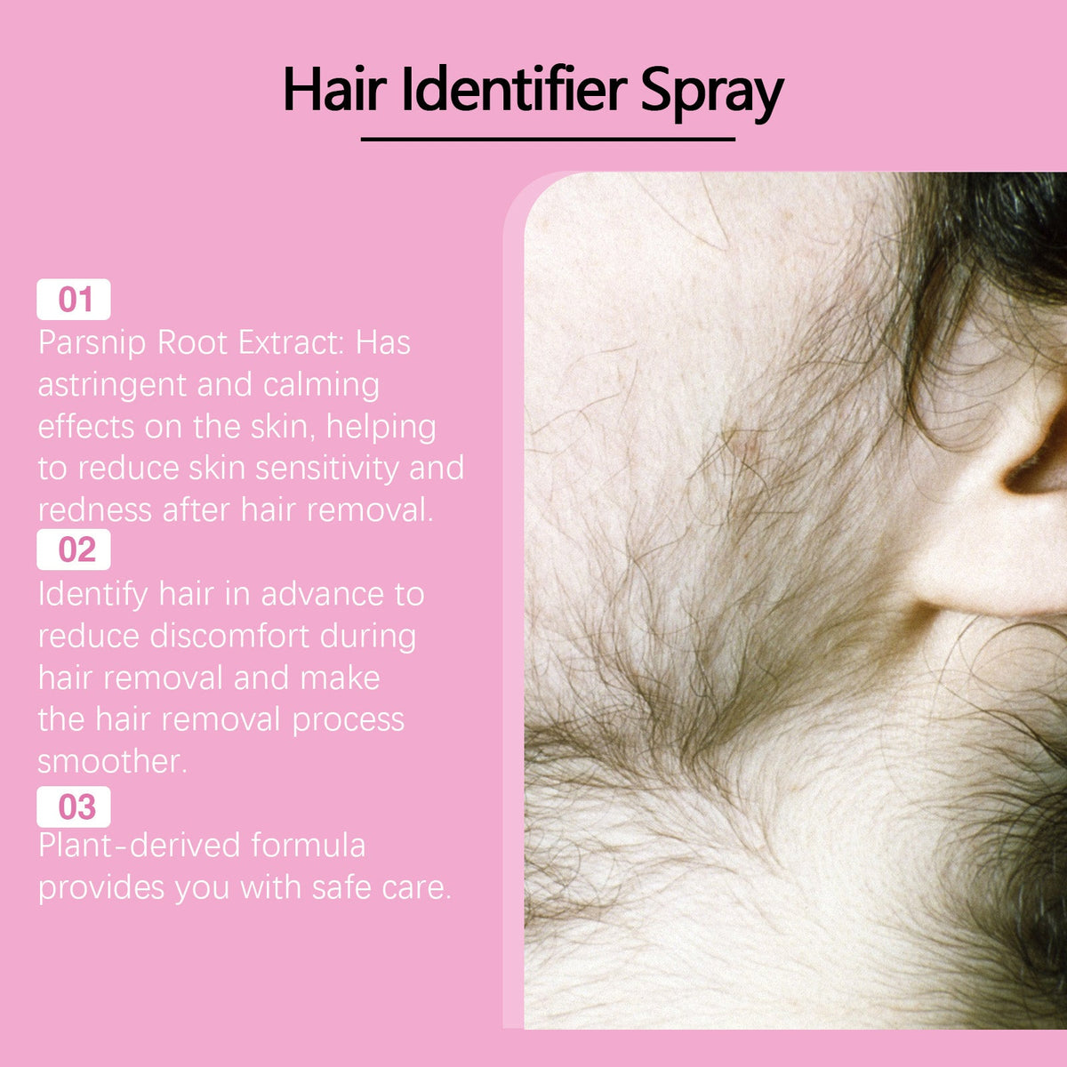 Hair Identifier Spray for Gentler, Redness-Free Removal