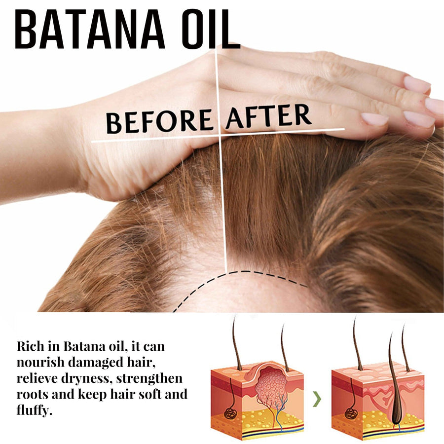 Batana Hair Oil Roll-On for Fuller, Healthier-Looking Hair