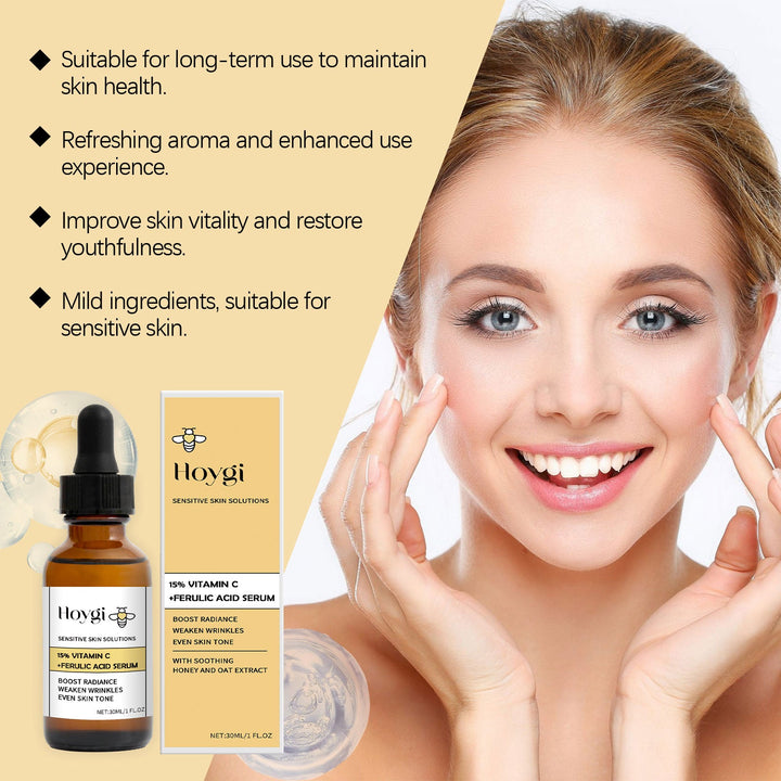 Vitamin C Honey Serum with Ferulic Acid for Radiance