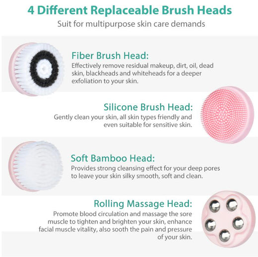 4-in-1 Facial Cleansing Brush for Deep Pore Care