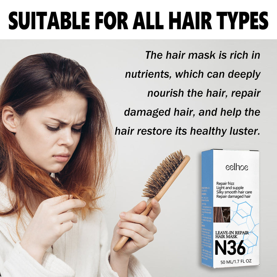 Leave-In Hair Mask for Smooth, Frizz-Free, Shiny Hair