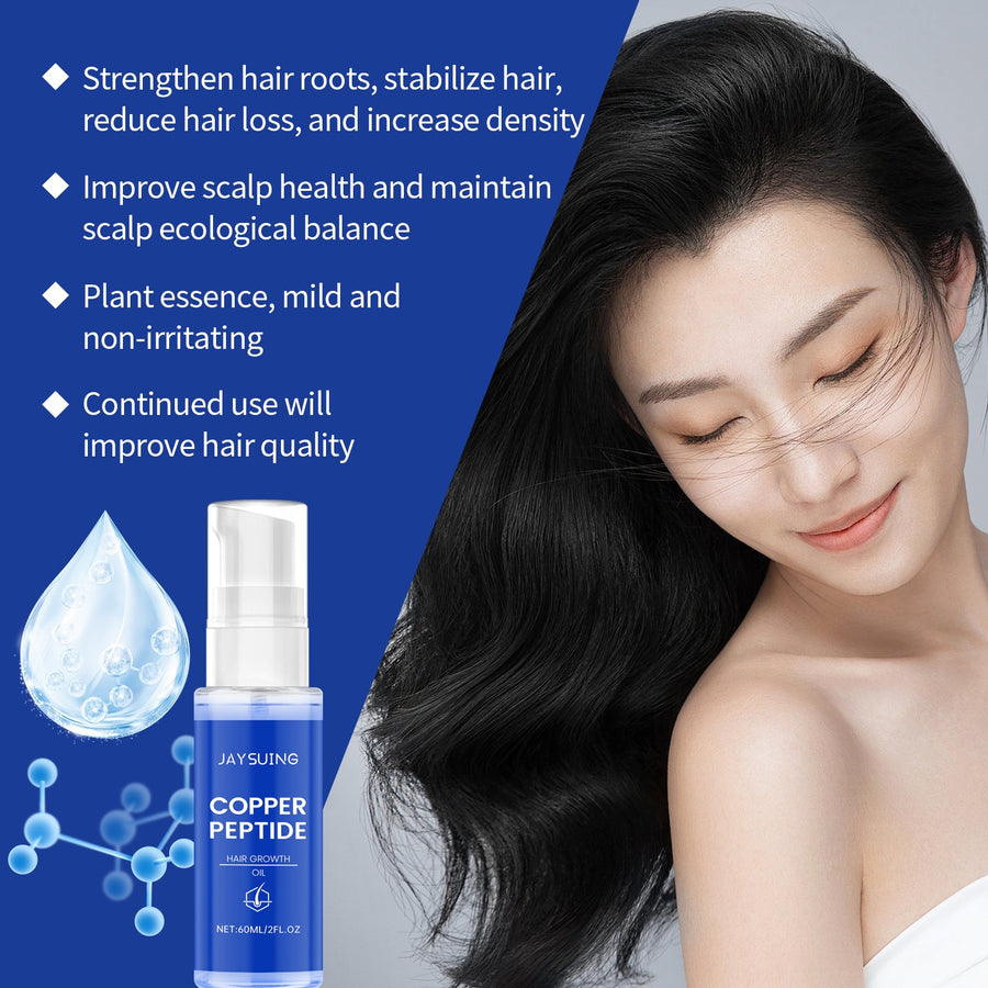 Copper Peptide Hair Growth Oil for Fuller-Looking Hair