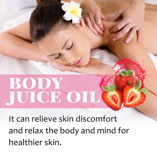 Strawberry Body Oil for Dry, Itchy Skin Relief