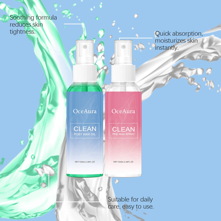 OceAura Pre & Post Wax Spray Duo for Calm Skin