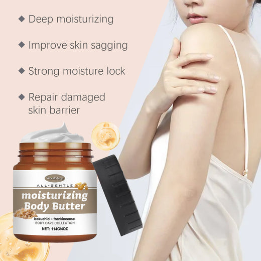 Frankincense Body Butter with Bakuchiol for Firmer Skin