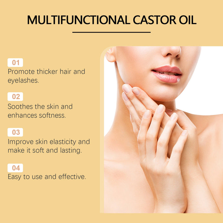 Organic Castor Oil for Hair Growth, Skin & Eyebrows
