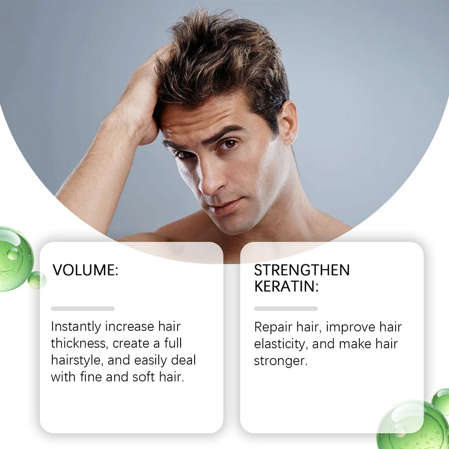 Men's Volumizing Hair Styling Powder, Matte Texture